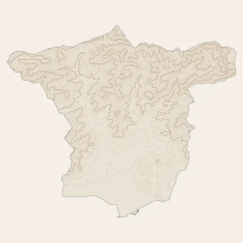 La Londe-les-Maures : courbes de niveau