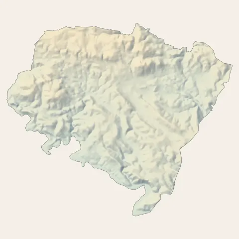 Lorgues : relief