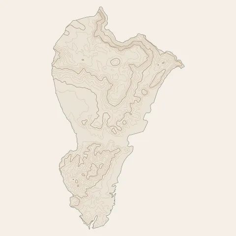 Montauroux : courbes de niveau