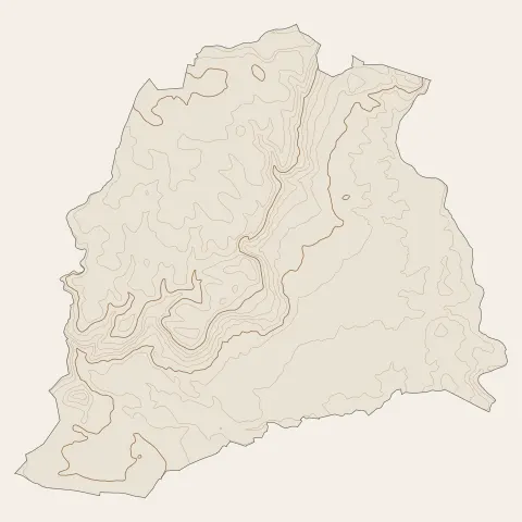 La Motte : courbes de niveau