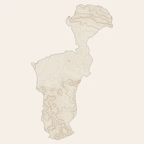 Le Muy : courbes de niveau