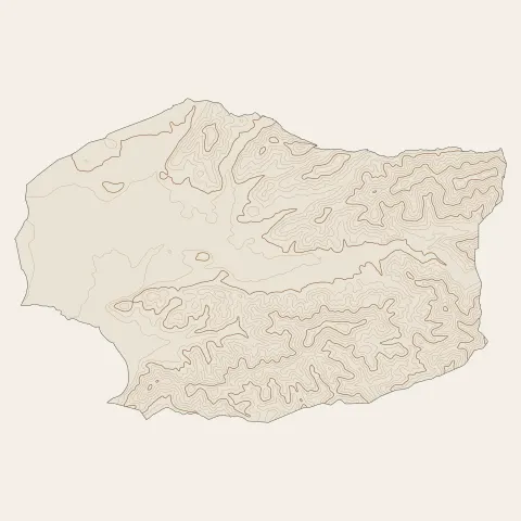 Pierrefeu-du-Var : courbes de niveau