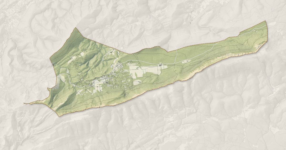 Portrait cartographique de Plan-d'Aups-Sainte-Baume : relief, eau, forêts, bâti et voies, calculés à partir des données de l'IGN