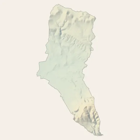 Pourrières : relief