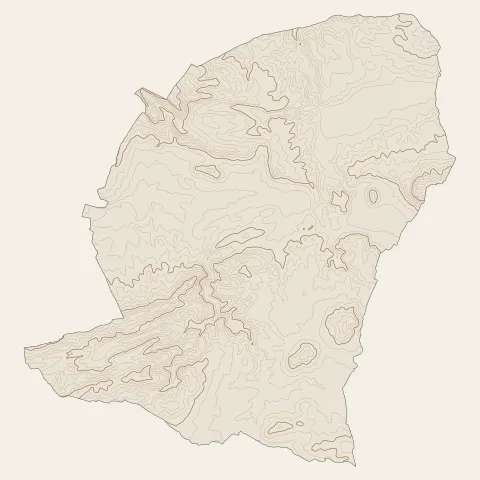 Rians : courbes de niveau