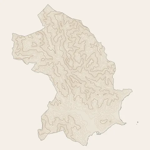 Sainte-Maxime : courbes de niveau