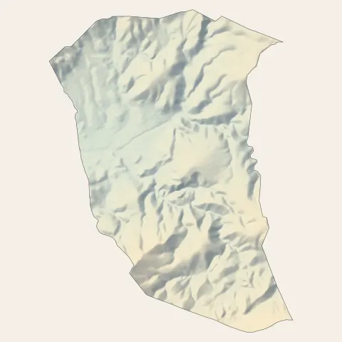 Saint-Zacharie : relief