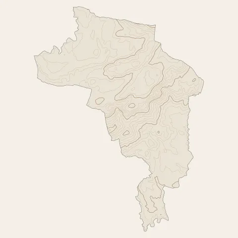 Seillans : courbes de niveau