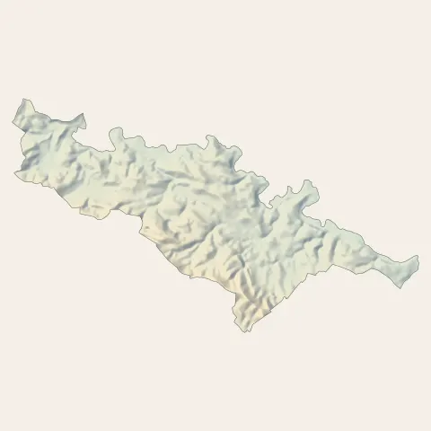 Le Thoronet : relief