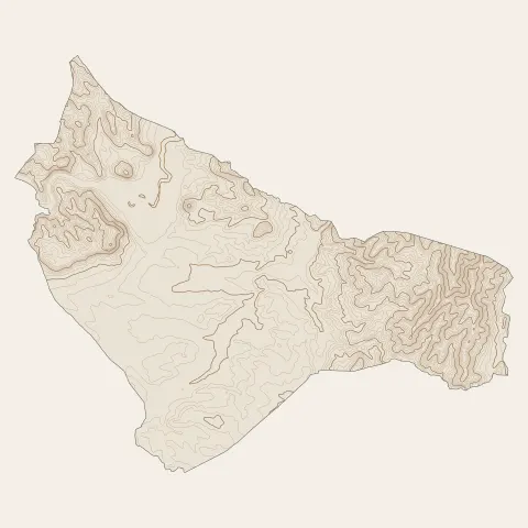 Vidauban : courbes de niveau