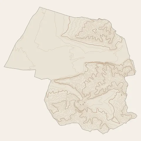 Vinon-sur-Verdon : courbes de niveau