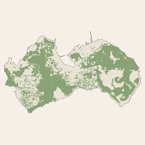 Saint-Mandrier-sur-Mer : bois, forêts et landes