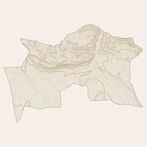 Beaumes-de-Venise : courbes de niveau