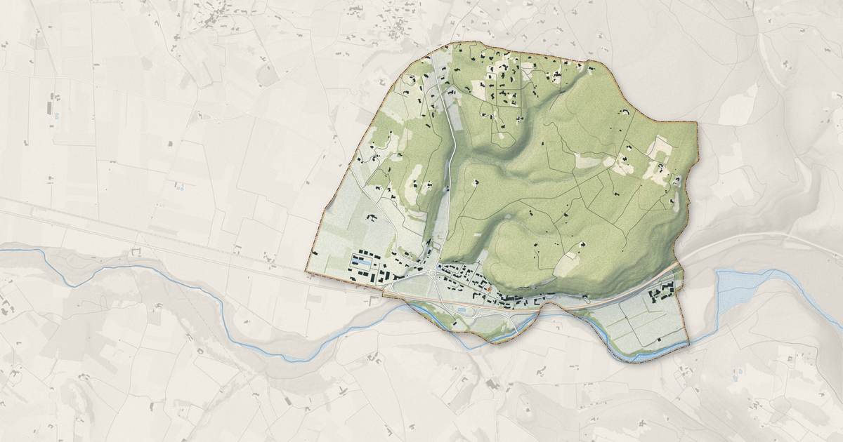 Portrait cartographique de Beaumettes : relief, eau, forêts, bâti et voies, calculés à partir des données de l'IGN