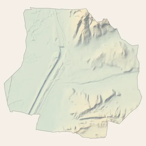 Bollène : relief
