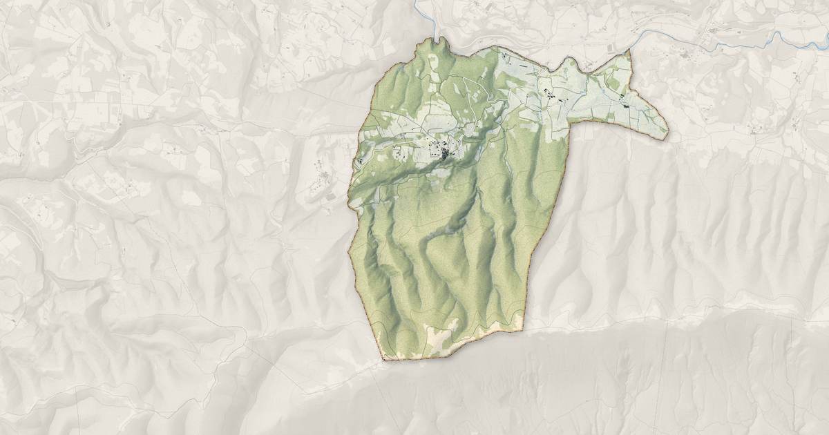 Portrait cartographique de Castellet-en-Luberon : relief, eau, forêts, bâti et voies, calculés à partir des données de l'IGN