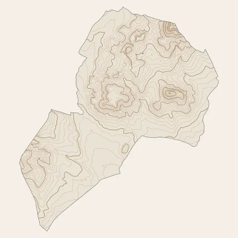 Gargas : courbes de niveau