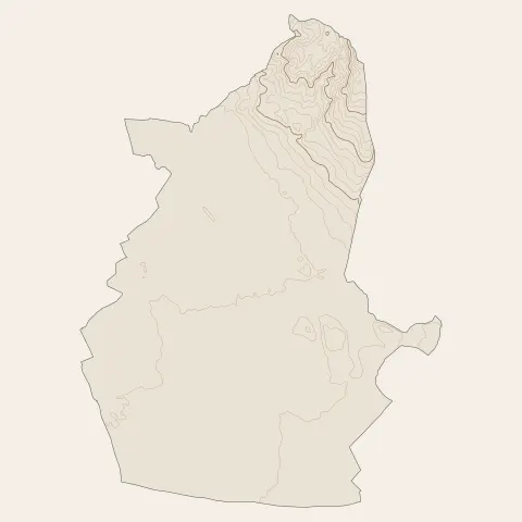 L'Isle-sur-la-Sorgue : courbes de niveau