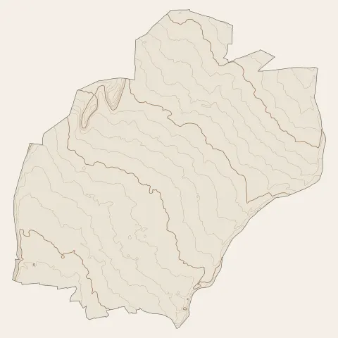 Jonquières : courbes de niveau