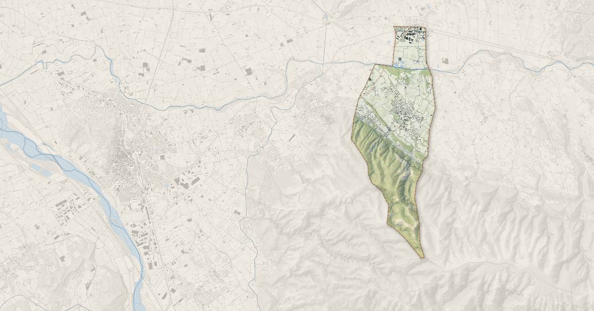 Portrait cartographique de Maubec : relief, eau, forêts, bâti et voies, calculés à partir des données de l'IGN