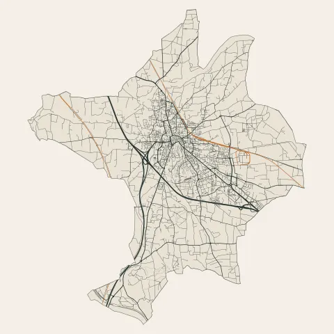 Orange : voies