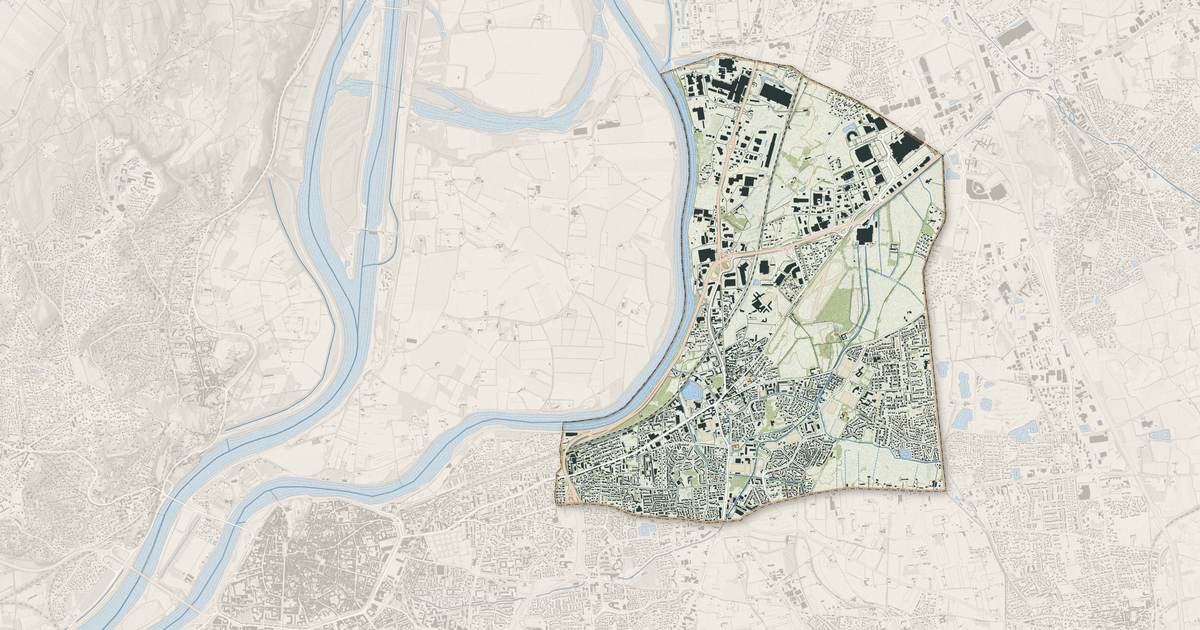 Portrait cartographique de Le Pontet : relief, eau, forêts, bâti et voies, calculés à partir des données de l'IGN