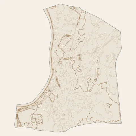 Le Pontet : courbes de niveau