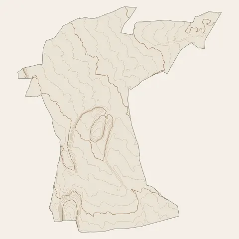 Sainte-Cécile-les-Vignes : courbes de niveau