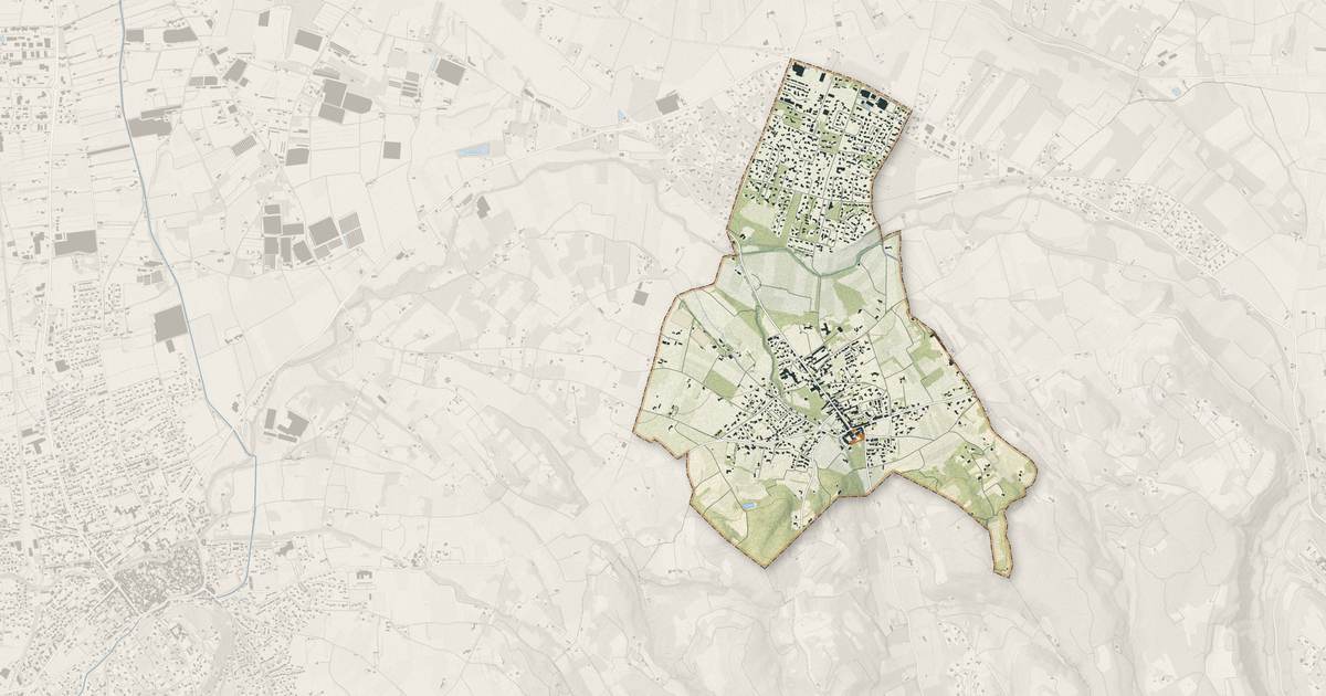 Portrait cartographique de Saint-Didier : relief, eau, forêts, bâti et voies, calculés à partir des données de l'IGN