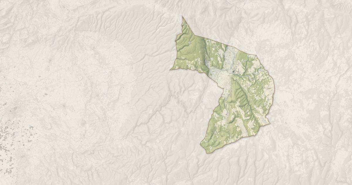 Portrait cartographique de Sault : relief, eau, forêts, bâti et voies, calculés à partir des données de l'IGN