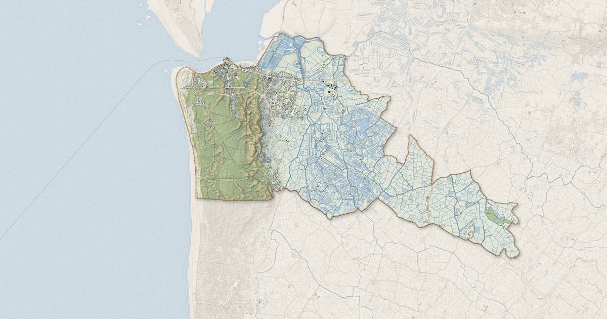 Portrait cartographique de La Barre-de-Monts : relief, eau, forêts, bâti et voies, calculés à partir des données de l'IGN