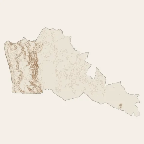 La Barre-de-Monts : courbes de niveau