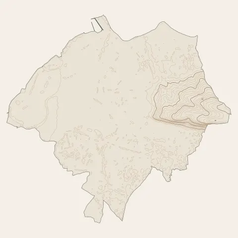 Beauvoir-sur-Mer : courbes de niveau