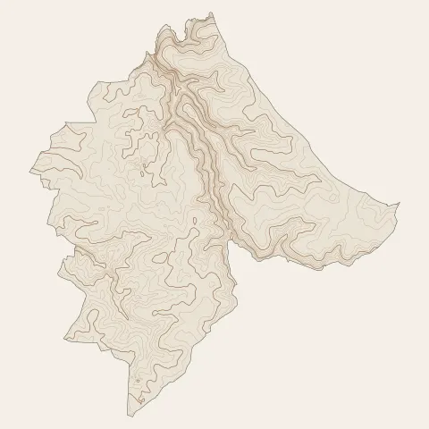 Bellevigny : courbes de niveau