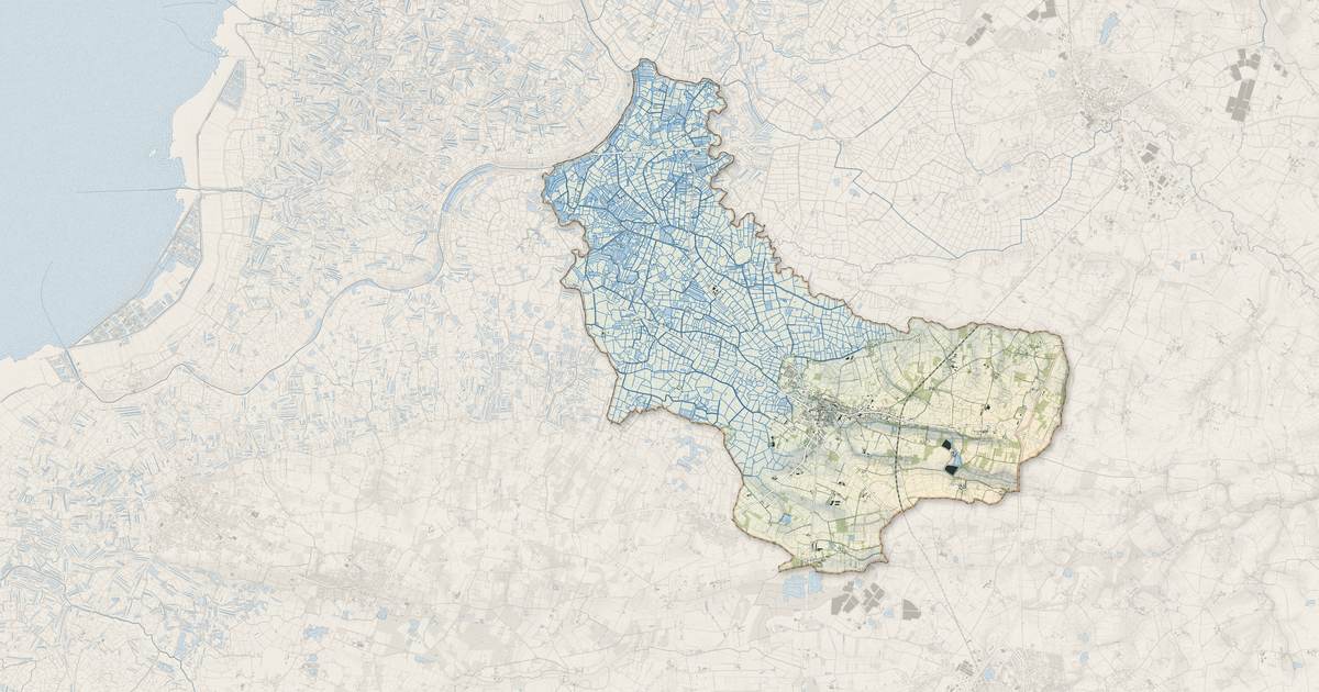 Portrait cartographique de Bois-de-Céné : relief, eau, forêts, bâti et voies, calculés à partir des données de l'IGN