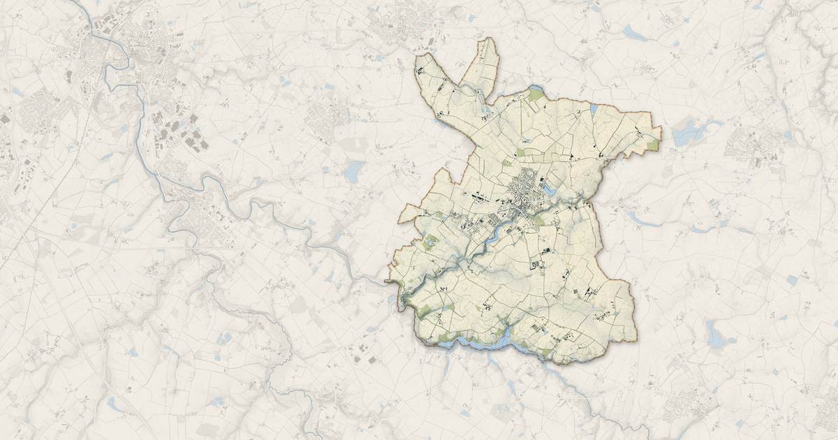 Portrait cartographique de La Boissière-de-Montaigu : relief, eau, forêts, bâti et voies, calculés à partir des données de l'IGN