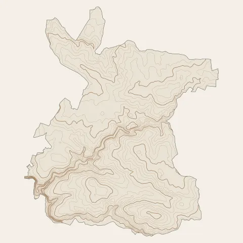 La Boissière-de-Montaigu : courbes de niveau
