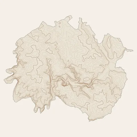Chantonnay : courbes de niveau