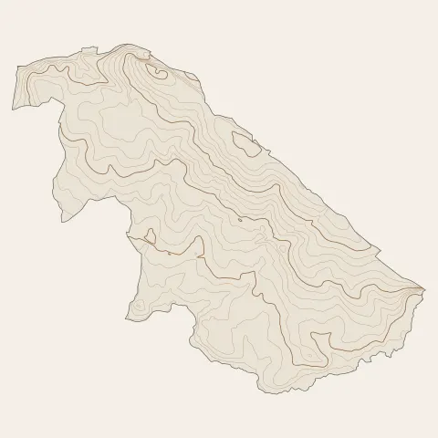 La Châtaigneraie : courbes de niveau