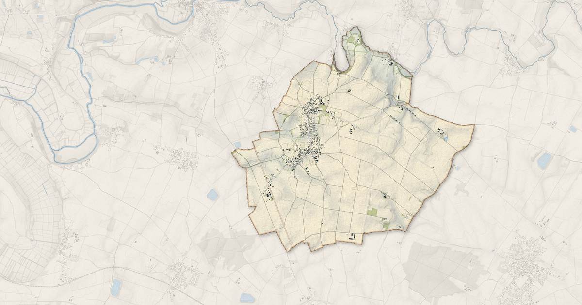 Portrait cartographique de Corpe : relief, eau, forêts, bâti et voies, calculés à partir des données de l'IGN
