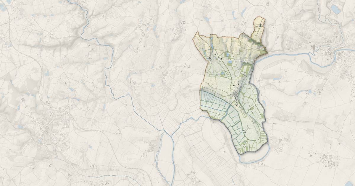 Portrait cartographique de La Couture : relief, eau, forêts, bâti et voies, calculés à partir des données de l'IGN