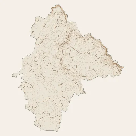 Cugand-la-Bernardière : courbes de niveau