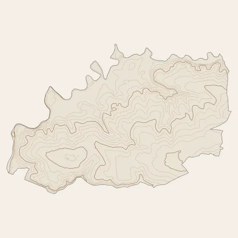 Le Fenouiller : courbes de niveau