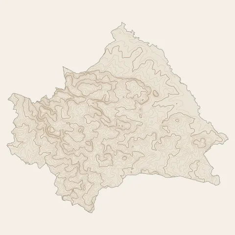 Sèvremont : courbes de niveau