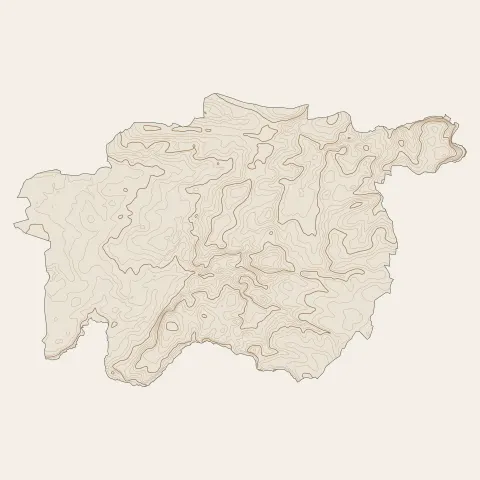 La Garnache : courbes de niveau