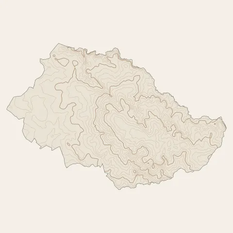 La Gaubretière : courbes de niveau