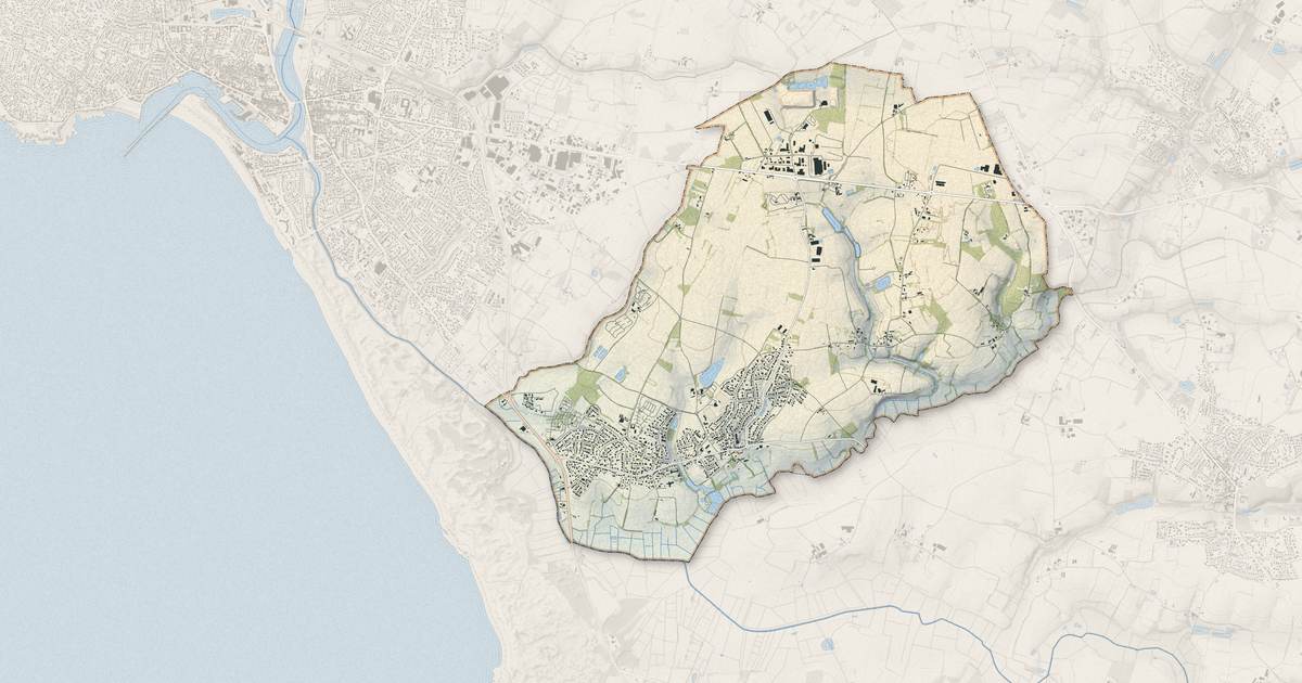 Portrait cartographique de Givrand : relief, eau, forêts, bâti et voies, calculés à partir des données de l'IGN
