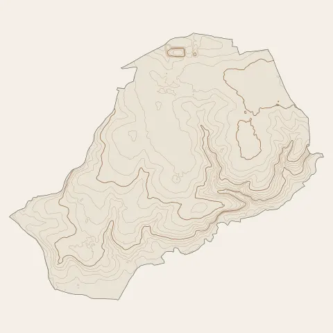 Givrand : courbes de niveau