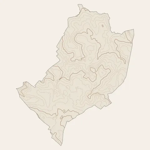 L'Herbergement : courbes de niveau