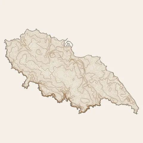 L'Île-d'Yeu : courbes de niveau
